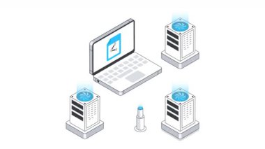 Retina Taranıyor Isometric Canlandırması. 