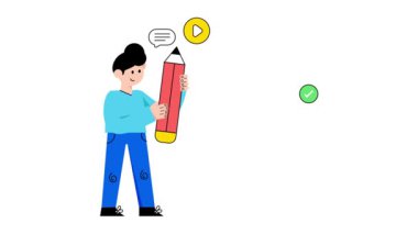 İçerik Pazarlama 2B Düz Animasyonlar.