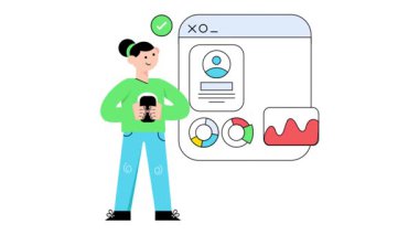 Gösterge Paneli 2B Düz Canlandırmalar.