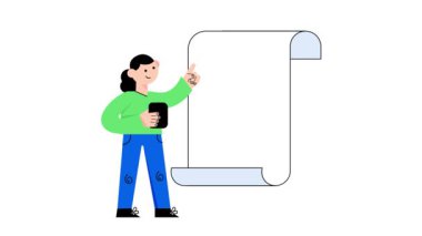 Bütçe Raporu 2D Düz Canlandırmalar. 