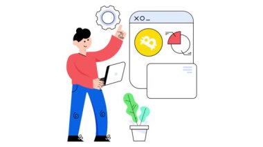 Bitcoin Analizi 2B Düz Animasyonlar. 