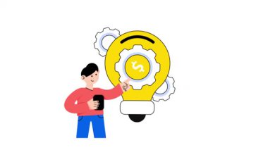 Finansal İcat 2B Düz Animasyonlar. 