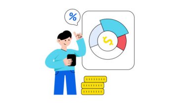 Finansal Planlama 2B Düz Animasyonlar. 