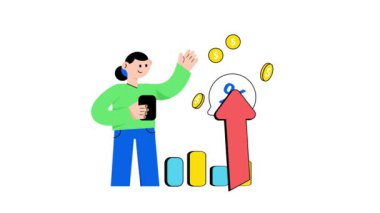 Piyasa Deflasyonu 2B Düz Canlandırmalar. 