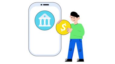 Mobil Bankacılık 2B Düz Canlandırmalar. 