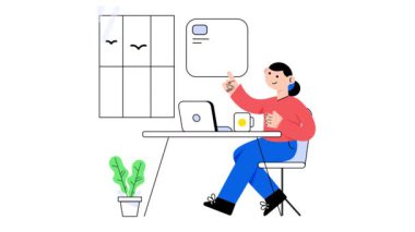 Uzak İşçi 2B Düz Canlandırmalar.