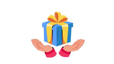 Hediye Kutusu 2B Düz Canlandırmalar.