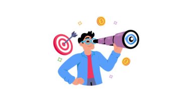 İş Vizyonu 2B Düz Animasyonlar.