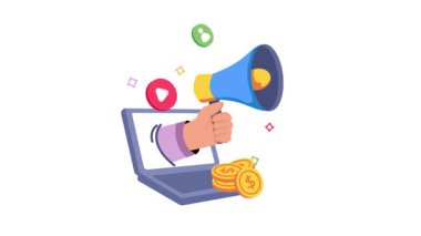 Dijital Pazarlama 2B Düz Animasyonlar.