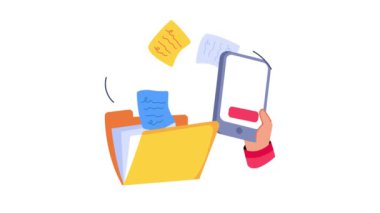 Belgeleri Aktarım 2B Düz Canlandırmaları.