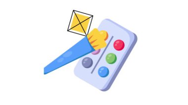 Renk Paleti Kombinasyonu 2B Düz Animasyonlar.