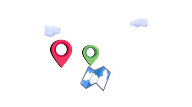 Teslimat Yolu 2D Düz Canlandırmalar.