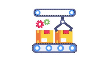 Taşıyıcı Şerit 2B Düz Canlandırmalar.