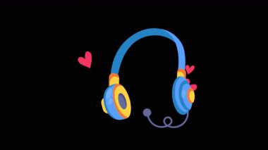 Şeffaf arkaplanda Yardım Hattı 2B Düz CanlandırmasıComment