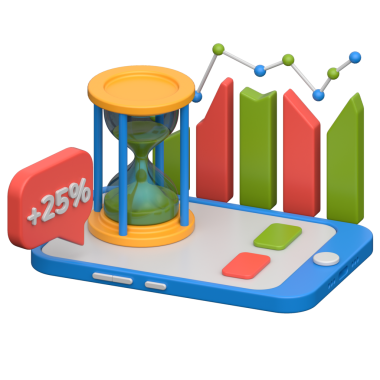 Mobil Grafik 3 Boyutlu Simge Yüksek Kalite Hazırlama