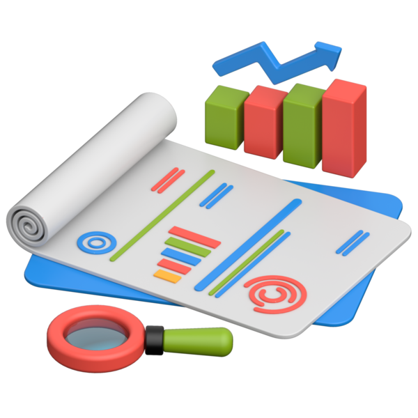 Grafik Araştırması 3 Boyutlu Simge Yüksek Kalite Hazırlama