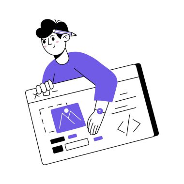 Web Tasarım Vektörü İllüstrasyonu. EPS 10 Dosyası 