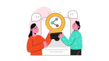 Fikir Paylaşımı 2B Düz Canlandırmalar 