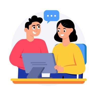 İşbirliği Kavram Stili illüstrasyonları. EPS 10 Dosyası 