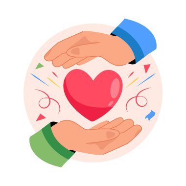 Kavram Stili illüstrasyonlarını koru. EPS 10 Dosyası 