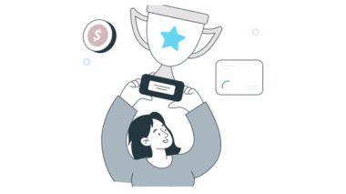 İş Başarı 2B Düz Canlandırma 