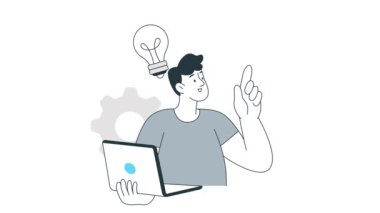 İş Yönetimi 2B Düz Canlandırma 