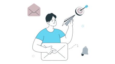 E- posta Pazarlama 2B Düz Canlandırma 