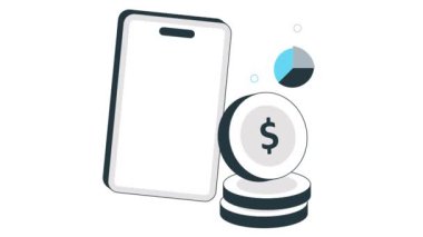 Finans Uygulaması 2B Düz Canlandırma 