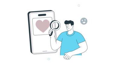 Sağlık Uygulaması 2B Düz Canlandırma 