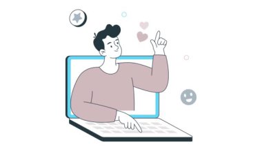 Çevrimiçi Danışmanlık 2B Düz Canlandırma 