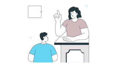 Konuşma 2B Düz Canlandırma 