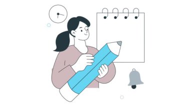 Veri Örgütü 2B Düz Canlandırma 