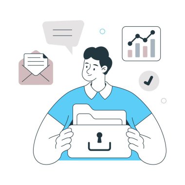 Veri Düzenleyici Vektör illüstrasyonu. EPS 10 Dosyası