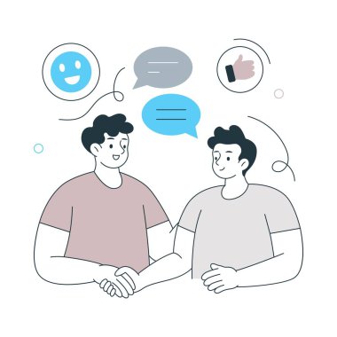 Müşteri Güvencesi Vektör illüstrasyonu. EPS 10 Dosyası