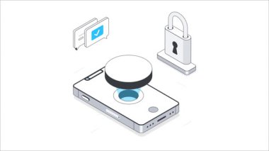 Dijital Parmak İzi Animasyonu. MP4 Dosyası