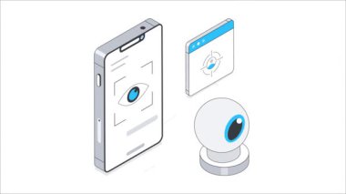 Retina Taraması Isometric Animasyon. MP4 Dosyası