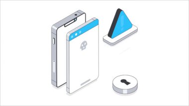 API Isometric animasyonunu emniyete alın. MP4 Dosyası