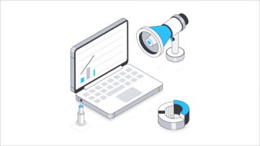 Pazarlama İstatistikleri Isometric Animasyon. MP4 Dosyası