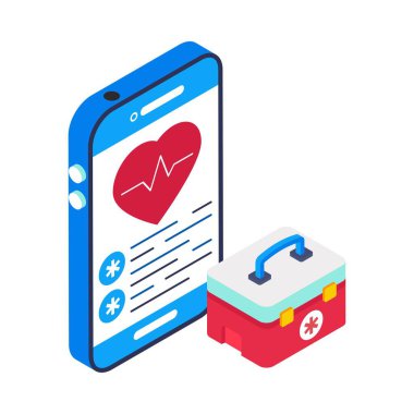 Telemedicine   Isometric Vector Illustration 