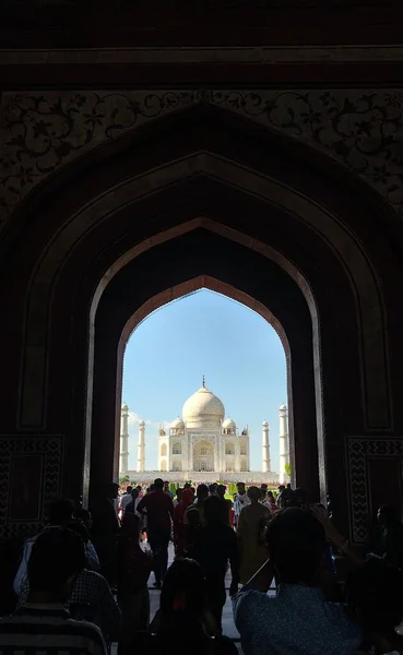 Taj Mahal Agra Uttar Pradesh Indie Srpen 2022 Hlavní Vstupní — Stock fotografie