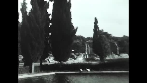 Neapolu Włochy Może 1950 Jezioro Wykopalisk Archeologicznych Czerni Bieli 1950 — Wideo stockowe