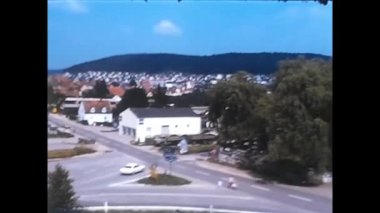 Münih, Almanya Mart 1970: 70 'lerde Münih manzarası