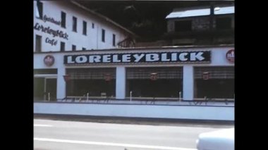 Münih, Almanya Mart 1970: 70 'lerde Almanya' da bir yol kenarı barı manzarası