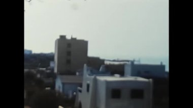 Lavinio, İtalya Haziran 1960: 1960 'larda Lavinio' da deniz kenarı manzarası