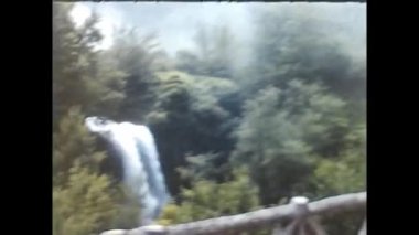 Terni, İtalya, Haziran 1970: 1970 yılında İtalya 'nın en yüksek umbria şelalesi