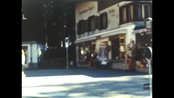 Bern Zwitserland Mei 1960 Bern Stad Met Toeristen Jaren Zestig — Stockvideo