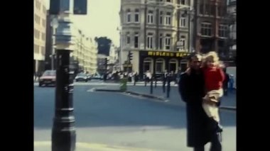Montpellier, Fransa Eylül 1980: trafik ve turistlerin olduğu Fransa şehri 80 'ler