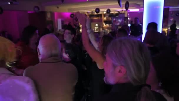 Terni Italie Novembre 2022 Les Gens Dansent Dans Bar Disco — Video