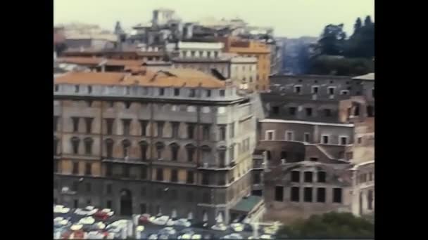 意大利 1970年4月 70年代罗马城市的风景 — 图库视频影像
