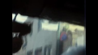 Palermo, İtalya 1970: 70 'lerdeki araba trafiği ve yayalar